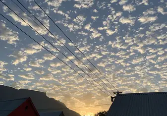 sunset on Thanksgiving in Cape Town