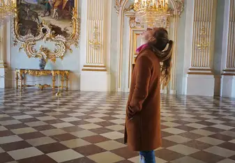 Exploring a castle in Augsburg, Germany with my local friend I met abroad.