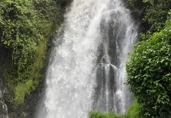 Cascada de Peguche, a large waterfall outside of Otavalo 