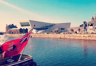Liverpool museum during a sunny day.
