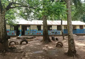 One of the schools we were helping