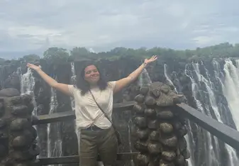 I recomend going to Victoria Falls its such a beautiful place!