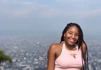 Me at Cristo Rey with the city of Cali, Colombia in the background