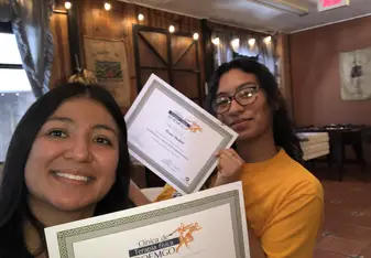 Certificates received at the end of the interactive seminar!