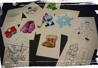 Winter vocabulary flashcards 