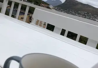 Hot tea with a beautiful view 