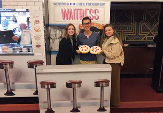 My friends and I at the West End production of WAITRESS!