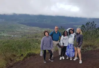 We got up a 2:00 am to climb mount Batur to watch the sunrise, the weather didn’t cooperate 