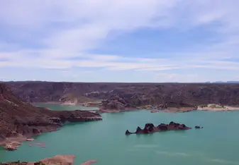 View into a reservoir during a weekend trip to Mendoza.