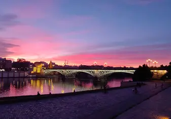 This is from my last night in Seville. The sunsets in Seville were always breathtaking, pictures could never do it justice