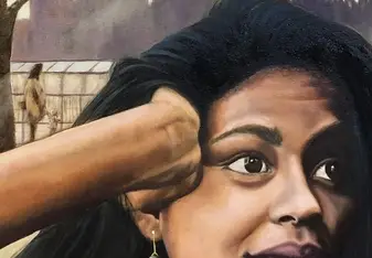 Detail of a portrait