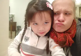 Me and my big girl being silly