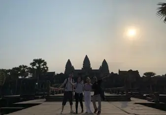 Angkor wat in the sun 