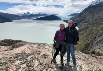 This is my friend I met through IES and I when we went hiking in Patagonia. 