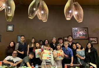 Farewell dinner with ABROADER and local buddies