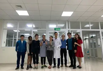 Lab center staff 