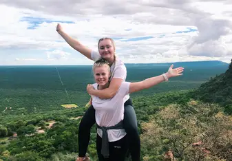 At the top of Waterberg Plato, Namibia.