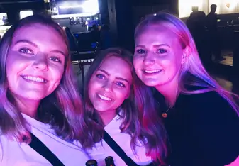 The girls on a fun night out in Windhoek.