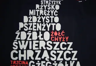 A funny and generous gift from the principal of the elementary school.  These are real Polish words!