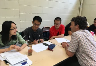 Students and instructor