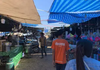 At a local Cambodian market!