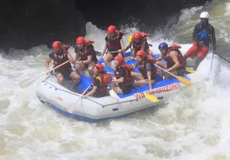 Rafting in the Zambezi river