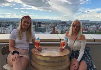 Drinks at the Independence Memorial Museum in Windhoek