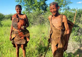 Bushman-people in Botswana showed us how to make medicine from the nature. 