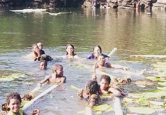 In the lake