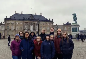 Group photo at Amalienborg Palace 