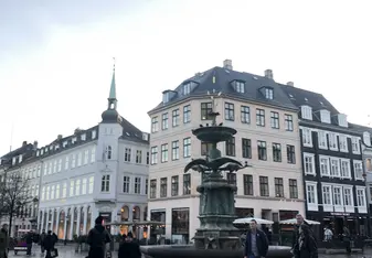 Plaza shot from the Indre By section of the city 