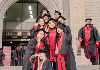 Graduation Day: KU (Korea University) had a cute ceremony to commemorate our experience. We got the cap and gown and everything! 