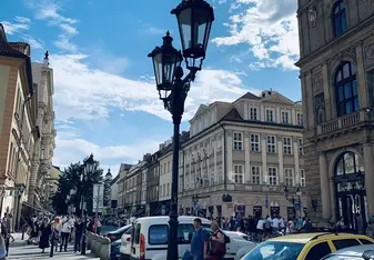 The street in Prague