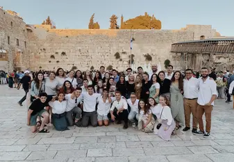Jerusalem semester at the Kotel before shabbat. 