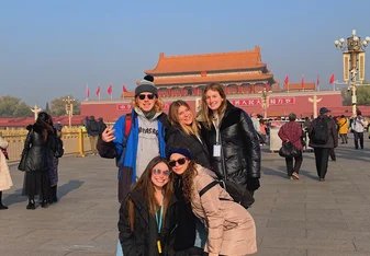Aardvark international trip to China. Picture taken in front of a palace.  