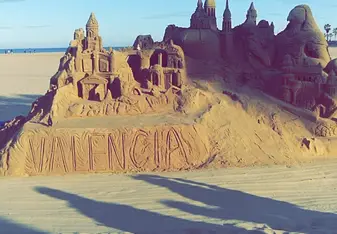Valencia Sand Castle at the Beach