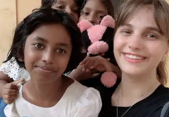 Some of girls at the orphanage 