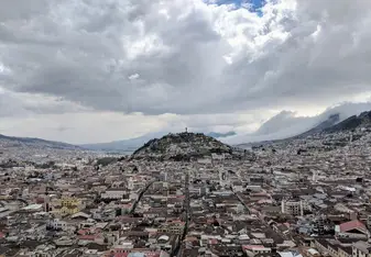 The view of the south of the city from the top of the Basilica church.