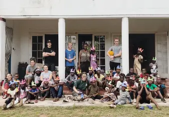 Kids camp in Mombasa, Kenya.
