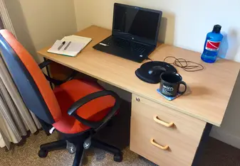 My virtual internship set up at home. 
