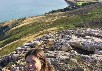 This was during my first week in Ireland! We walked the Bray to Greystones cliff walk!