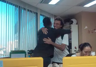 With my best friend from the office
