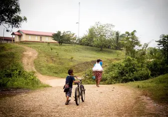 A remote village, served by Hillside clinic. 