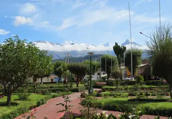 View from the Seeds of Hope centre, Huaraz