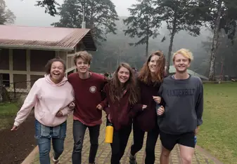 Group photo in the mountains of Nicaragua