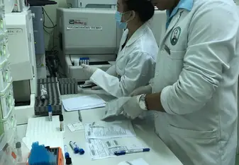 blood laboratory working day 