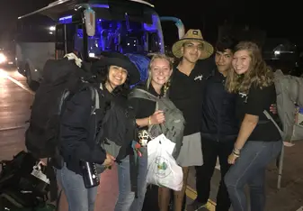 Volunteers headed home
