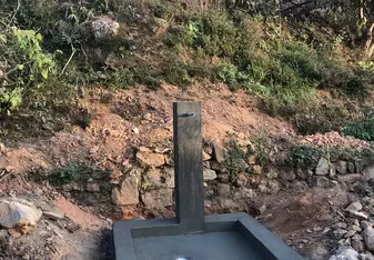 Example of a water tap we built