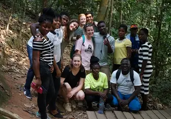 Some fellow TBB students and our friends from the local community where we lived in Ghana.