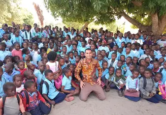 This picture was taken in Chibutuine School last day of class